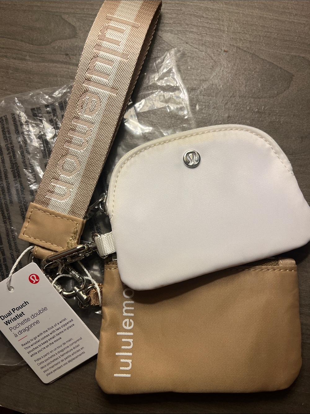 Dual pouch wristlet